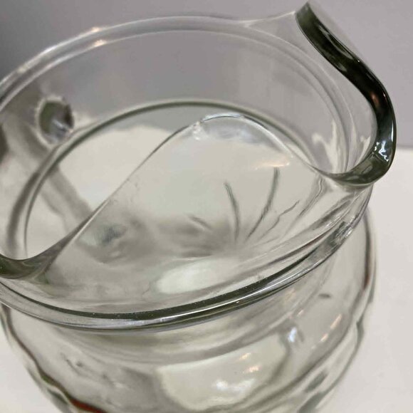 Federal Glass Large Vintage Water Pitcher, "Star" or Star Burst Model / Carafe - Picture 4 of 6